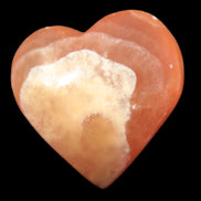 Honey Calcite puffed heart 46*47*25mm  69.3g Rocks and Things