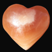 Honey Calcite puffed heart 46*47*25mm  69.3g Rocks and Things