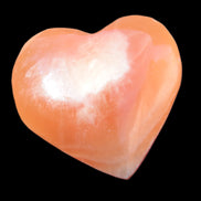 Honey Calcite puffed heart 46*47*25mm  69.3g Rocks and Things