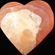 Honey Calcite puffed heart 46*47*25mm  69.3g Rocks and Things