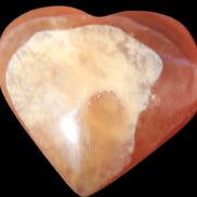 Honey Calcite puffed heart 46*47*25mm  69.3g Rocks and Things