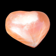 Honey Calcite puffed heart 46*47*25mm  69.3g Rocks and Things