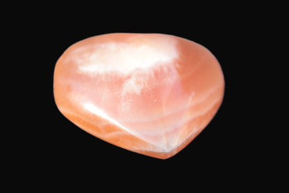 Honey Calcite puffed heart 46*47*25mm  69.3g Rocks and Things