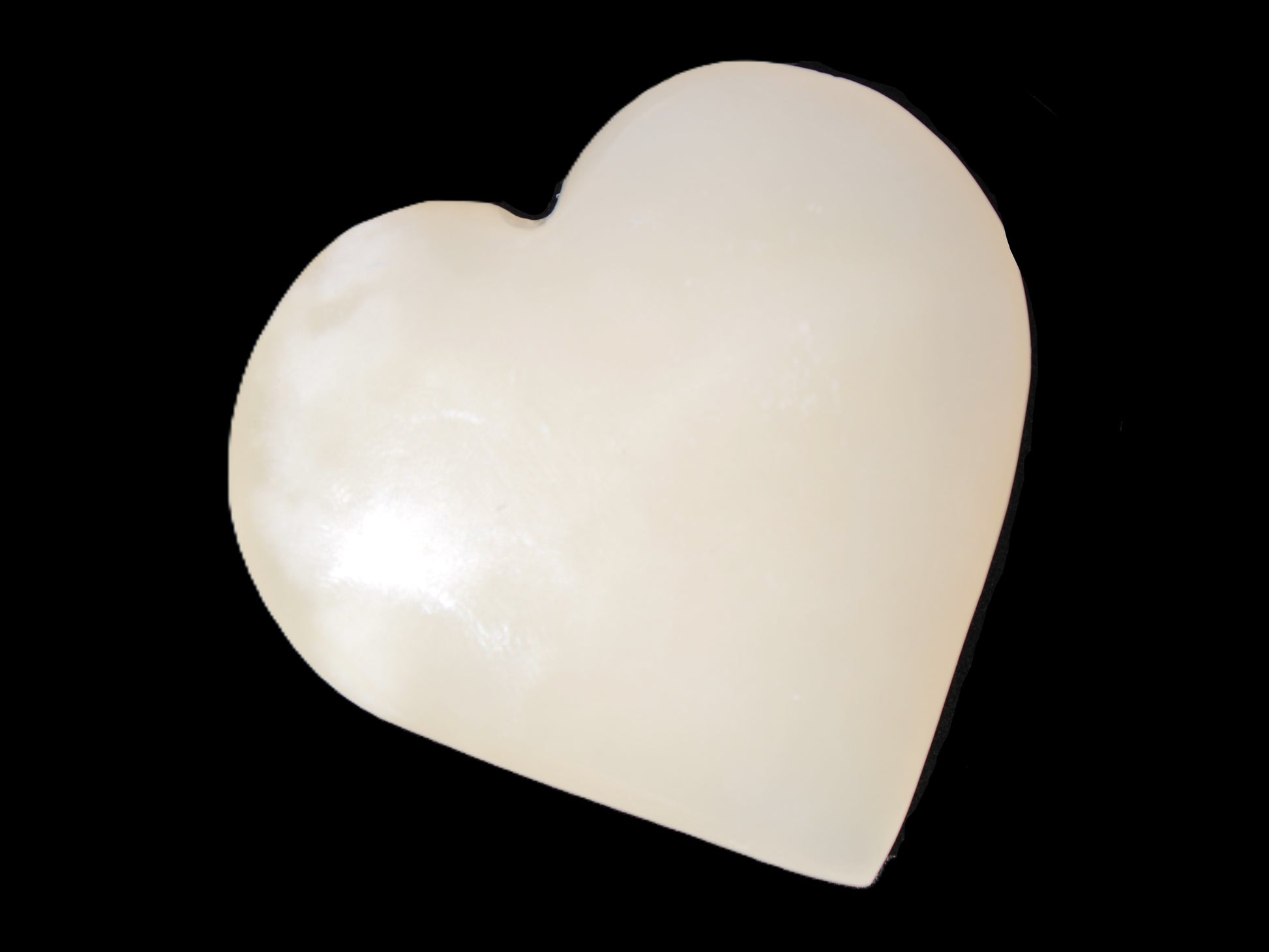 Lemon Honey Calcite heart 60*60*17mm 92.7g Rocks and Things