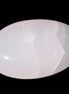Pink Mangano Calcite palm stone 115g in sunlight - Rocks and Things Store