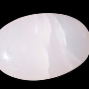 Pink Mangano Calcite palm stone 115g Rocks and Things