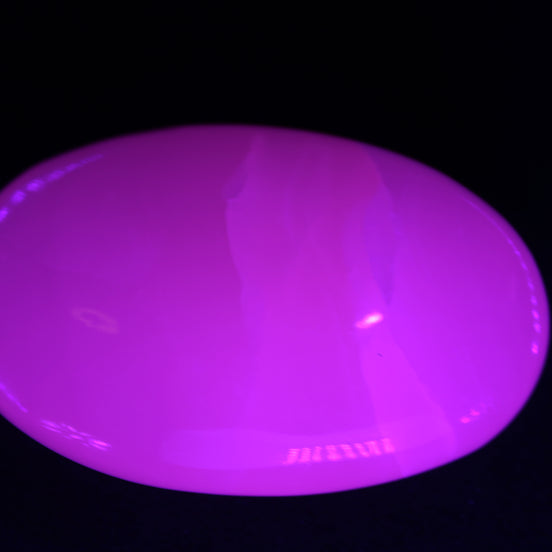 Pink Mangano Calcite palm stone 115g Rocks and Things