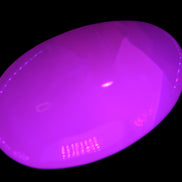 Pink Mangano Calcite palm stone 115g Rocks and Things