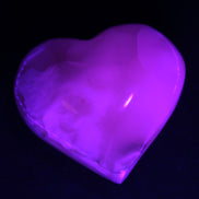 Mangano Calcite hand-carved heart 56*54*20mm 87.5g Rocks and Things