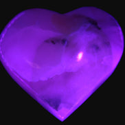 Mangano Calcite hand-carved heart 56*54*20mm 87.5g Rocks and Things