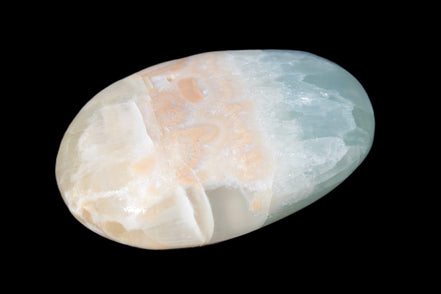 Pistachio Calcite palmstone 64-72mm  121-168g Rocks and Things