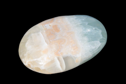 Pistachio Calcite palmstone 64-72mm  121-168g Rocks and Things
