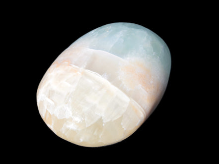 Pistachio Calcite palmstone 64-72mm  121-168g Rocks and Things