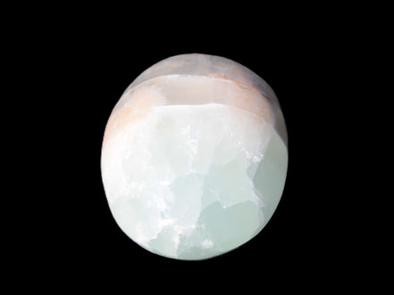 Pistachio Calcite palmstone 64-72mm  121-168g Rocks and Things