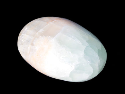 Pistachio Calcite palmstone 64-72mm  121-168g Rocks and Things