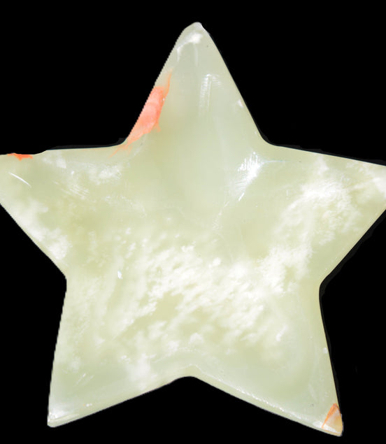 Afghan Jade hand-carved Star 108*20mm 207g in sunlight - Rocks and Things Store