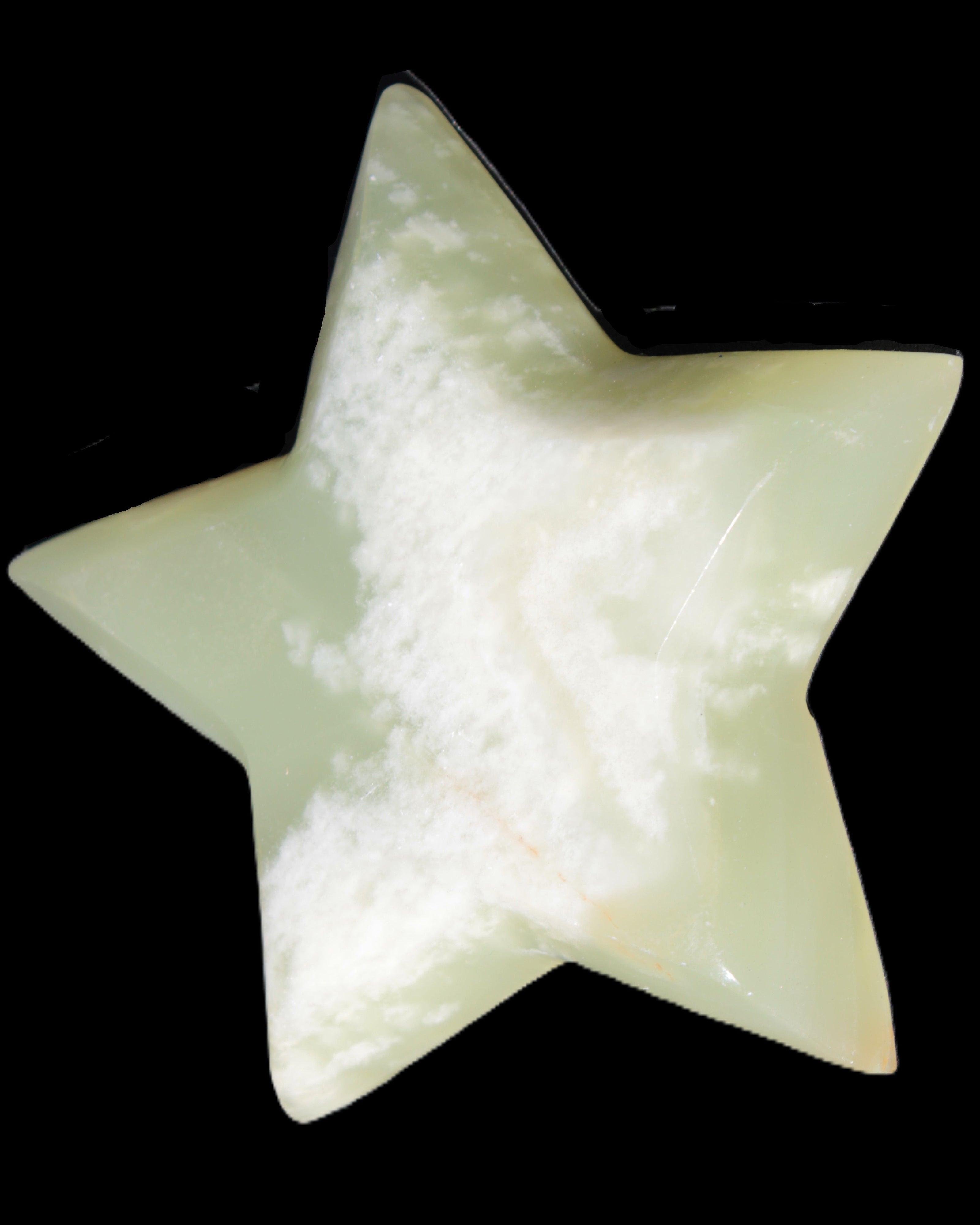 Afghan Jade hand-carved Star 108*20mm 207g in sunlight - Rocks and Things Store