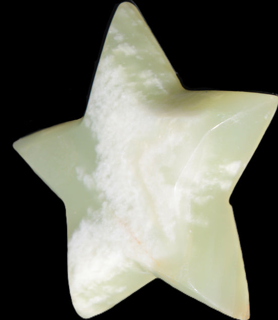 Afghan Jade hand-carved Star 108*20mm 207g in sunlight - Rocks and Things Store
