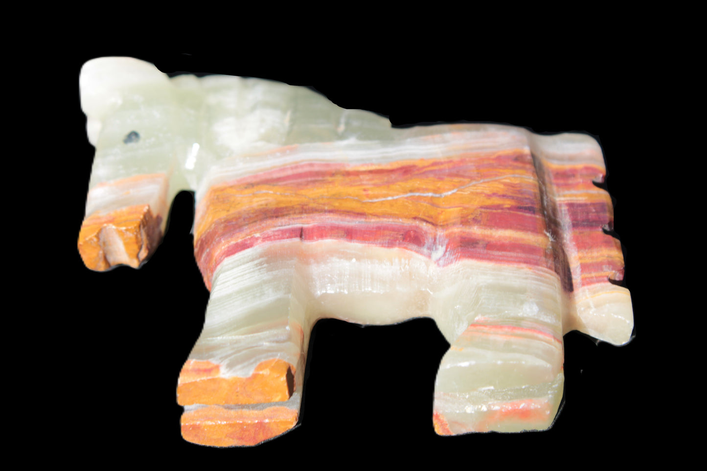 Afghan Jade hand-carved Horse 81*16*66mm 111.4g Rocks and Things