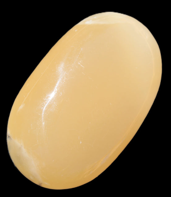 Honey Calcite palm stone 58-62mm 83-95g in sunshine - Rocks and Things Store