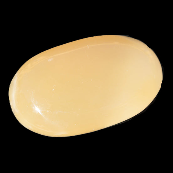 Honey Calcite palm stone 58-62mm 83-95g in sunshine - Rocks and Things Store
