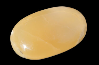 Honey Calcite palm stone 58-62mm 83-95g Rocks and Things