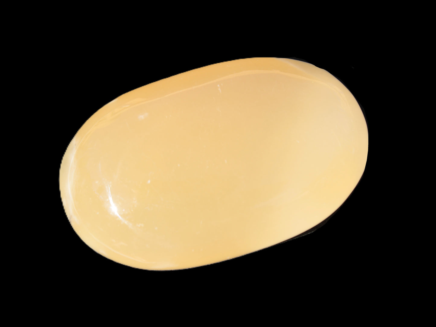 Honey Calcite palm stone 58-62mm 83-95g Rocks and Things