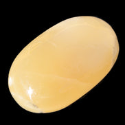 Honey Calcite palm stone 58-62mm 83-95g in sunshine - Rocks and Things Store