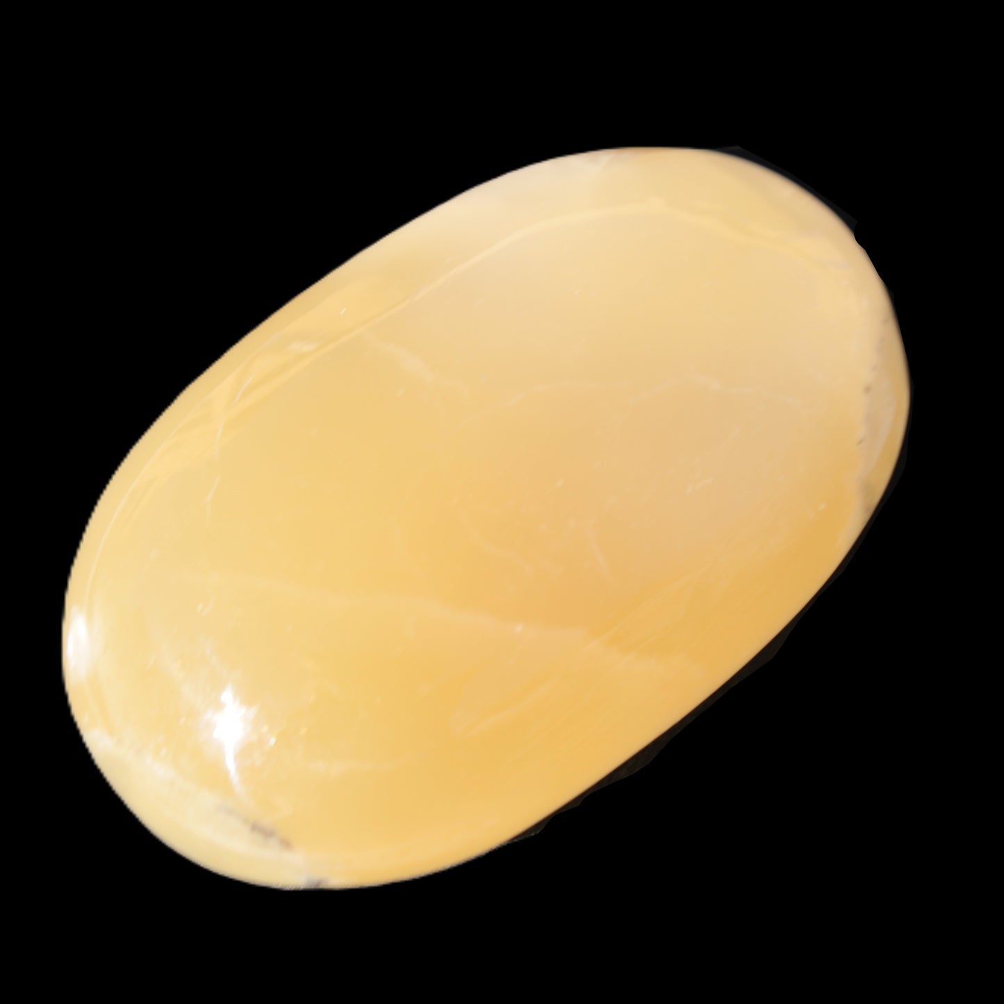 Honey Calcite palm stone 58-62mm 83-95g Rocks and Things