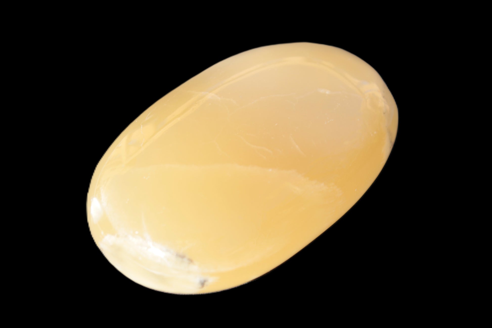 Honey Calcite palm stone 58-62mm 83-95g Rocks and Things