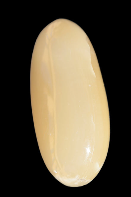 Honey Calcite palm stone 58-62mm 83-95g in sunshine - Rocks and Things Store
