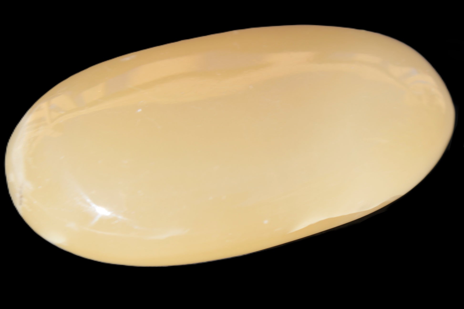 Honey Calcite palm stone 58-62mm 83-95g Rocks and Things