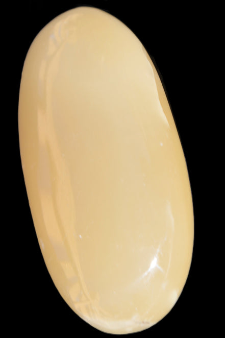 Honey Calcite palm stone 58-62mm 83-95g in sunshine - Rocks and Things Store