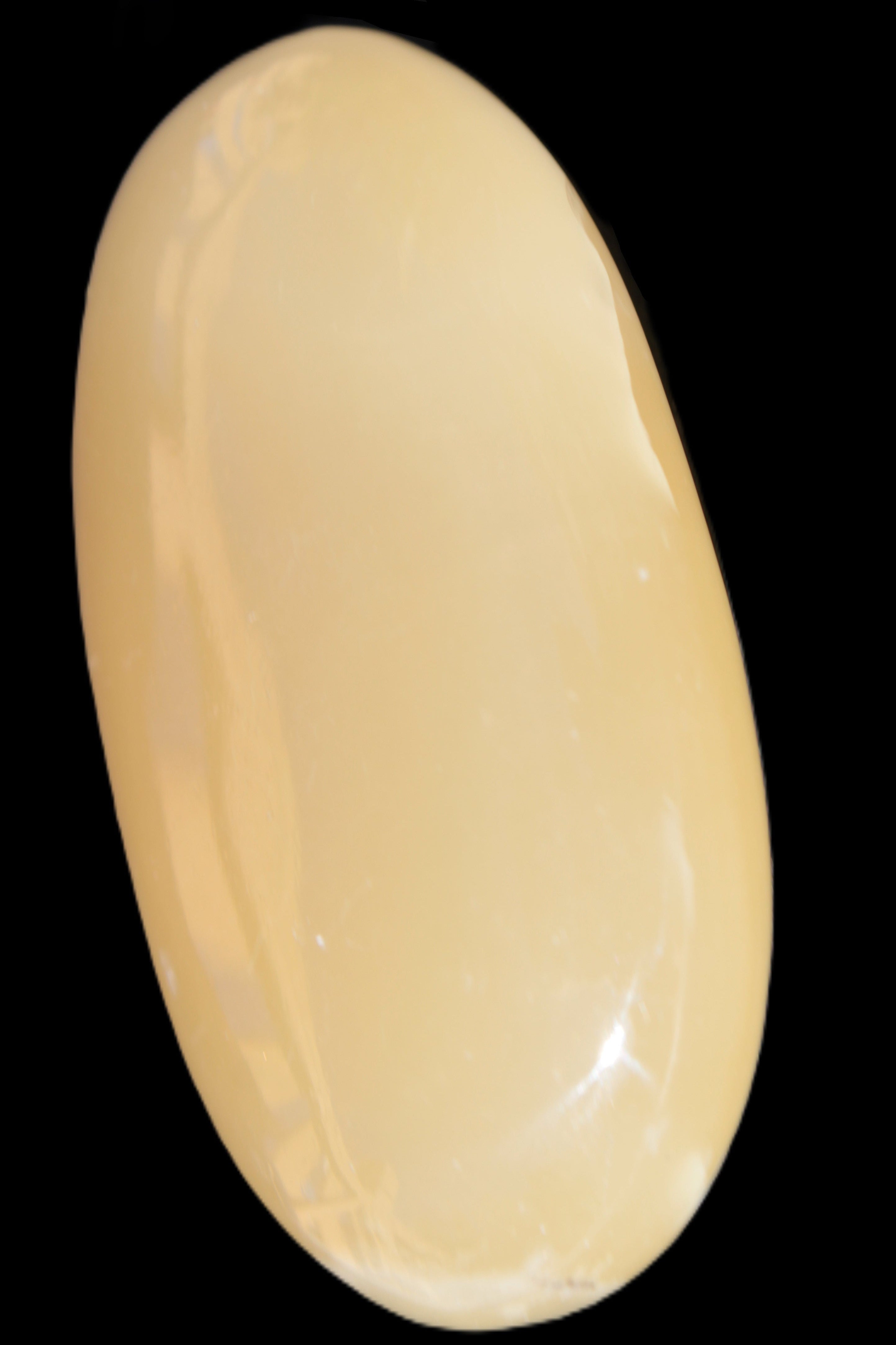 Honey Calcite palm stone 58-62mm 83-95g in sunshine - Rocks and Things Store