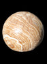 Chocolate Calcite closely banded sphere 48mm 159g -Rocks and Things Store