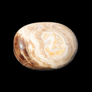 Chocolate Calcite palm stone 53mm 65.8g Rocks and Things