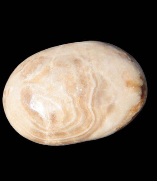 Chocolate Calcite palm stone 53mm 65.8g Rocks and Things