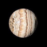 Beautiful Chocolate Calcite sphere 48mm 162g in sunlight - Rocks and Things Store