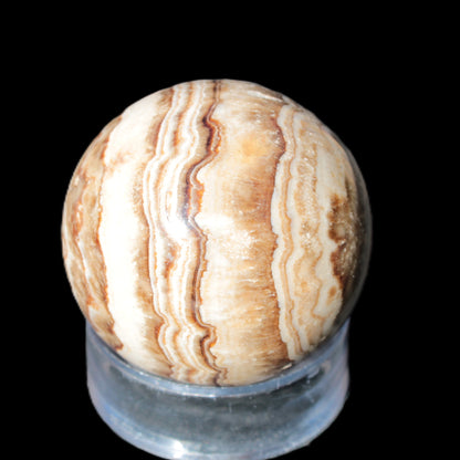 Beautiful Chocolate Calcite sphere 48mm 162g Rocks and Things