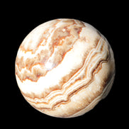 Beautiful Chocolate Calcite sphere 48mm 162g in sunlight - Rocks and Things Store