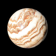 Beautiful Chocolate Calcite sphere 48mm 162g in sunlight - Rocks and Things Store