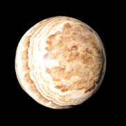 Beautiful Chocolate Calcite sphere 48mm 162g in sunlight - Rocks and Things Store