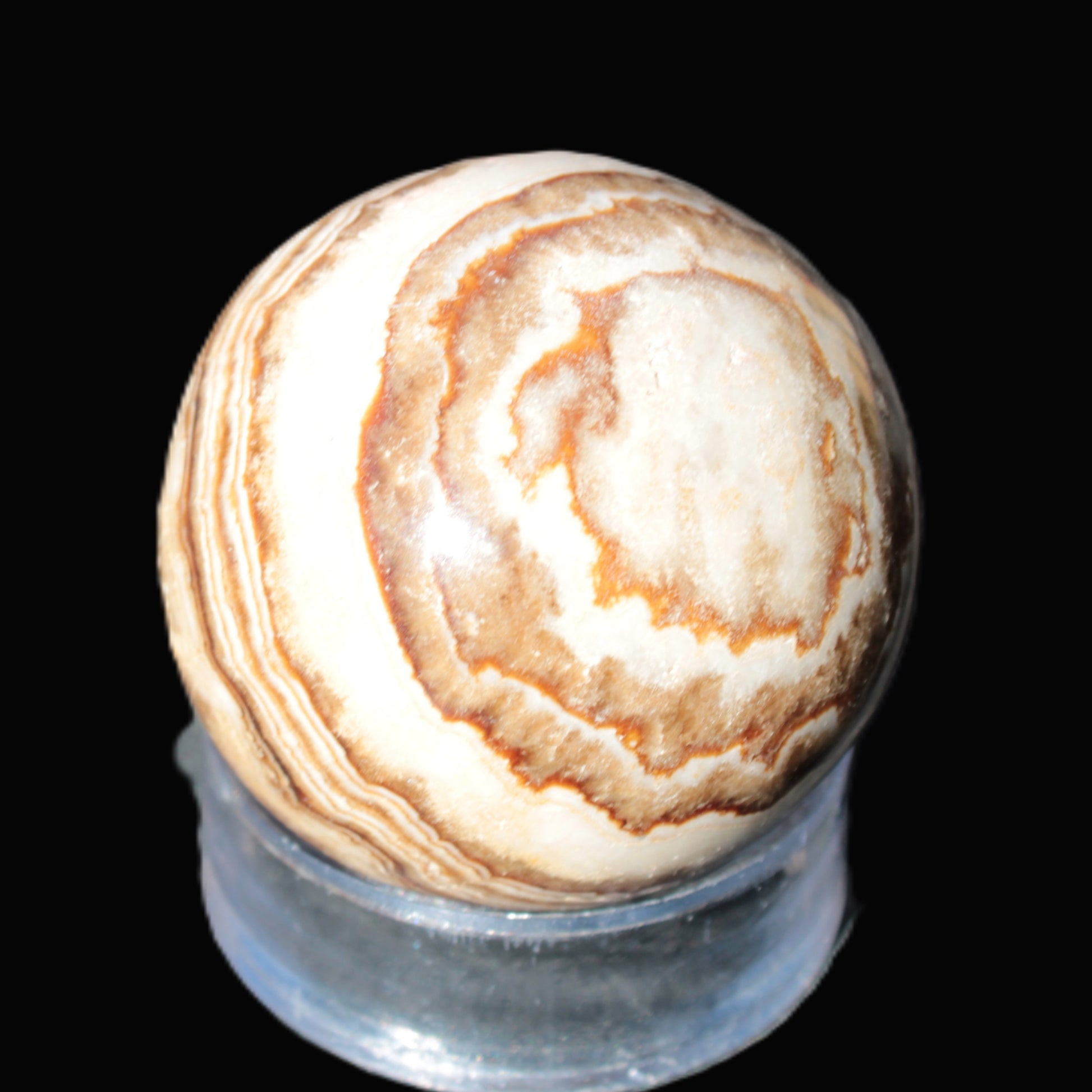 Beautiful Chocolate Calcite sphere 48mm 162g Rocks and Things