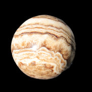 Beautiful Chocolate Calcite sphere 48mm 162g in sunlight - Rocks and Things Store