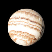 Beautiful Chocolate Calcite sphere 48mm 162g in sunlight - Rocks and Things Store