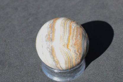 BumbleBee Calcite sphere 51mm  191g Rocks and Things