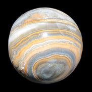 BumbleBee Calcite sphere 51mm  191g in sunshine - Rocks and Things Store