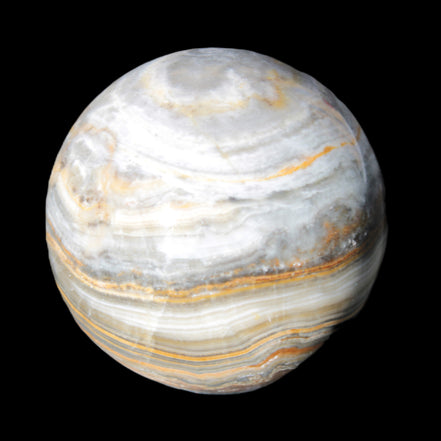 BumbleBee Calcite sphere 51mm  191g - Rocks and Things Store
