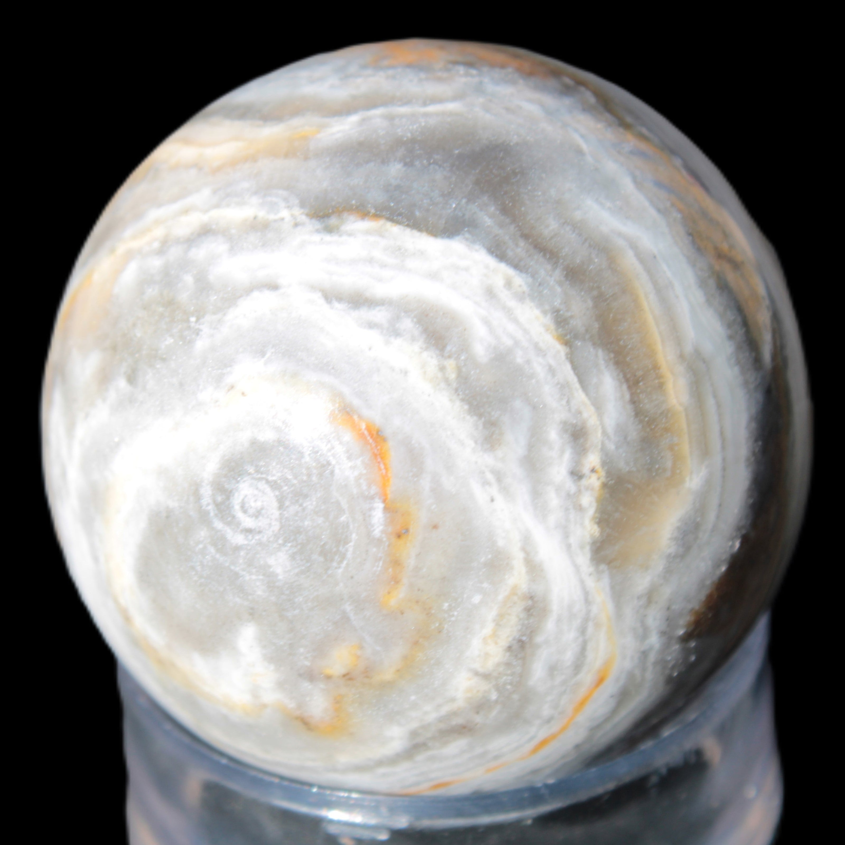 BumbleBee Calcite sphere 51mm  191g - Rocks and Things Store