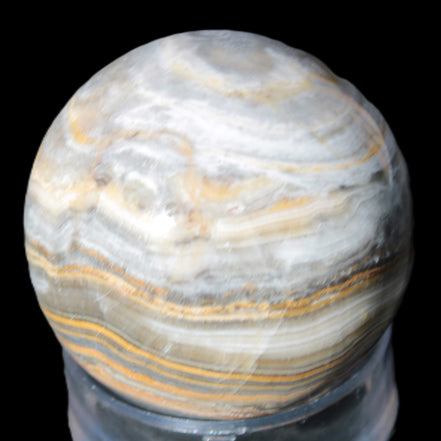 BumbleBee Calcite sphere 51mm  191g - Rocks and Things Store